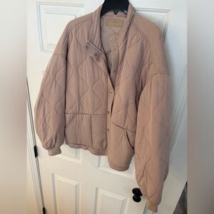 Nordstrom Blank NYC Quilted Jacket in light tan